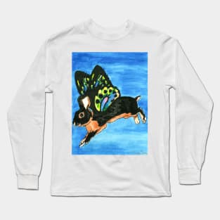 Daily Doodle 19- Creature - Bunnyfly Long Sleeve T-Shirt